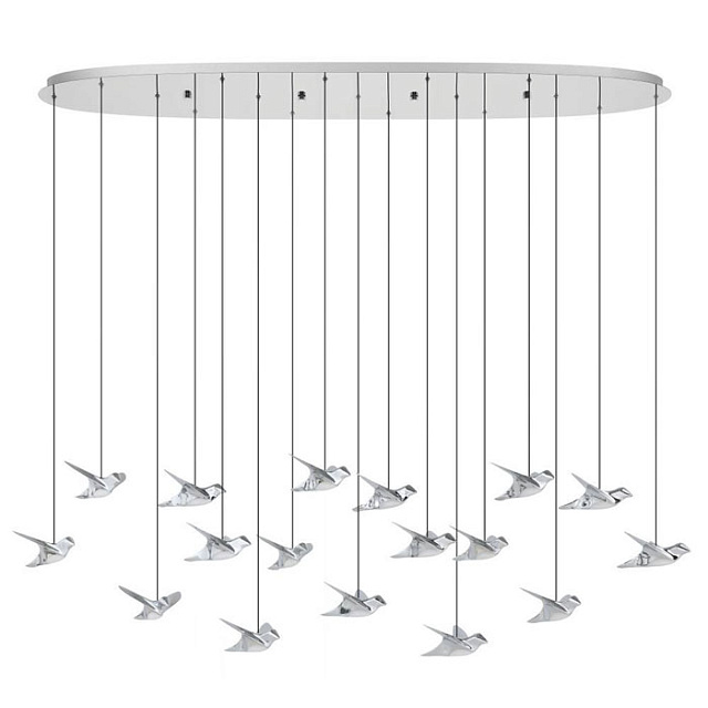 390403 Светодио. подвес PARATEBUENO 1, 17х3W(LED), сталь, хром, сталь, пластик