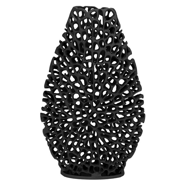 421445 Ваза декоративная KIMITSU, L235, B80, H395, металл, черный в Краснодаре 421445 Ваза декоративная KIMITSU, L235, B80, H395, металл, черный