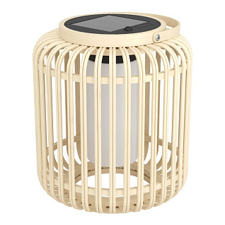 901088 Светильник на солнечн батарее MARLIANO, 2,5W(LED), 4000K, 300lm, IP44,дерево, сталь, коричн, черн/пластик, белый