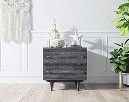 Комод "Boho" 2 ящика с рыбами арт BH03