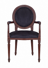 Мягкий стул с подлокотниками Delo Kora Arm Black