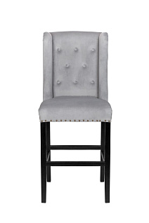 Дизайнерский барный стул Skipton Grey Velvet