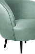 Мягкое кресло Small Benee Green на черных ножках №4