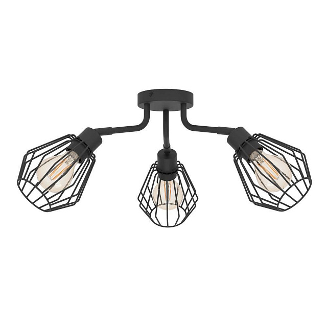 31531 Люстра TARBES, 3x60W(E27), сталь, черный в Краснодаре 31531 Люстра TARBES, 3x60W(E27), сталь, черный