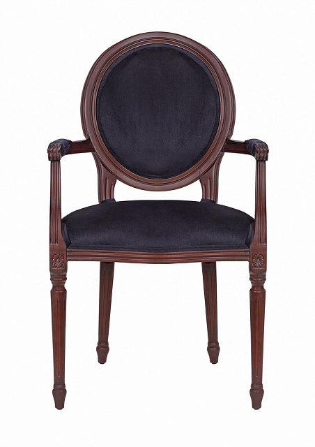 Мягкий стул с подлокотниками Delo Kora Arm Black