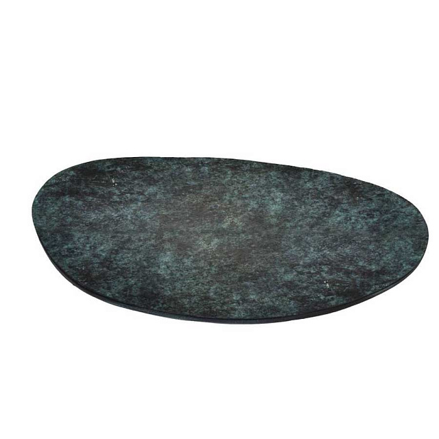 427153 Тарелка декоративная MALIMONO, L325, B300, H10, алюминий, зеленая патина в Краснодаре 427153 Тарелка декоративная MALIMONO, L325, B300, H10, алюминий, зеленая патина