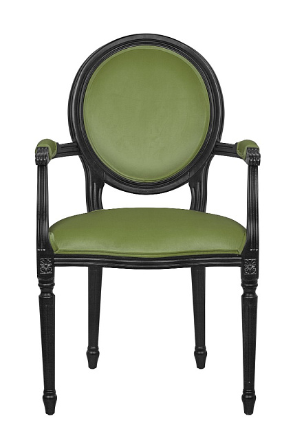 Мягкий стул с подлокотниками Delo Kora Arm Green в Краснодаре Мягкий стул с подлокотниками Delo Kora Arm Green