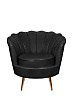Низкое кресло ракушка Pearl Black V2 №0