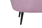 Дизайнерский двухместный диван Pearl Double Pink на черных ножках №6