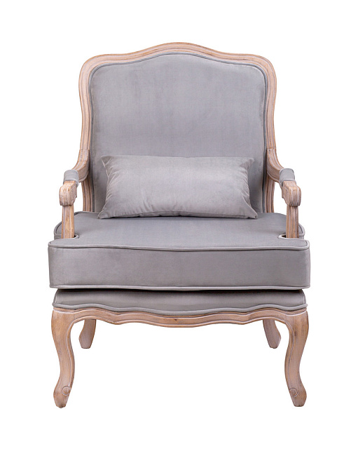 Мягкое полукресло с подлокотниками Nitro Grey Velvet в Краснодаре Мягкое полукресло с подлокотниками Nitro Grey Velvet