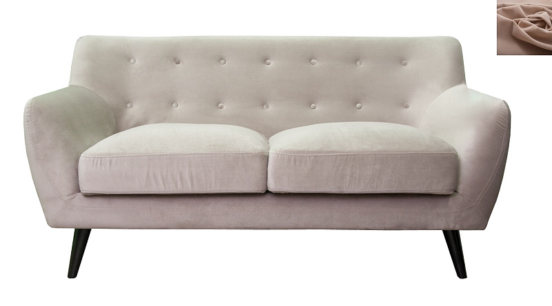 Диван с мягкими подлокотниками Albert 2 цвет коричневый в Краснодаре Диван с мягкими подлокотниками Albert 2 цвет коричневый