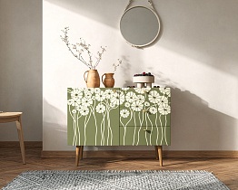 Комод "Berber" три ящика и дверка арт BB34/Print_53