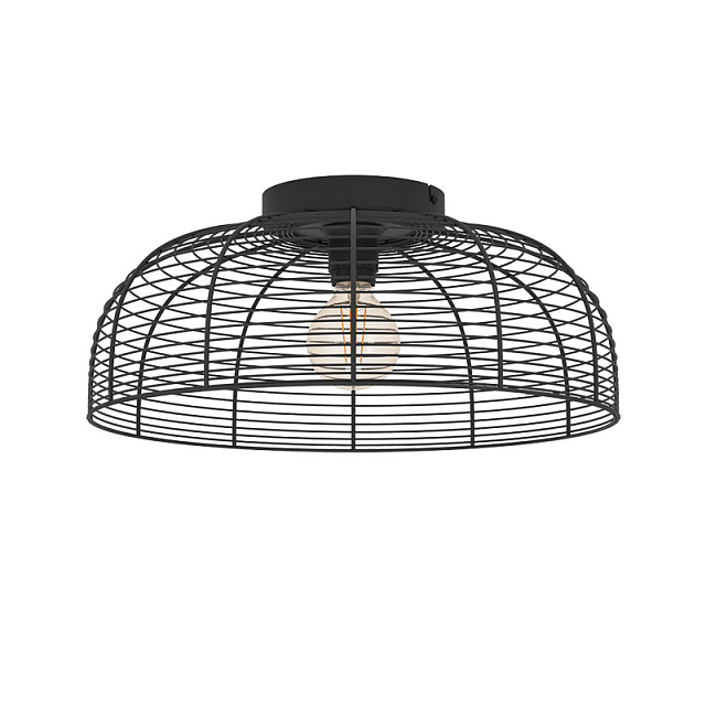 43896 Потолочная люстра RINROE, 1х40W (E27), H200, ?450, сталь, черный