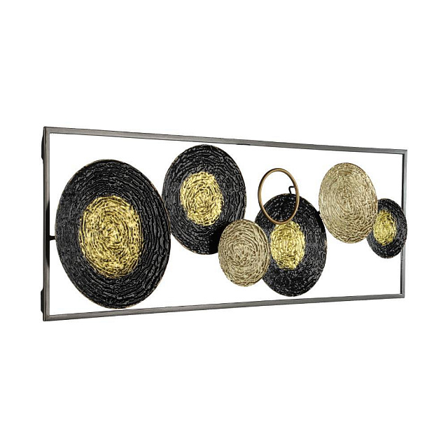 426008 Панно NUMAZU, L310, H900, сталь, черный, цвет золотой в Краснодаре 426008 Панно NUMAZU, L310, H900, сталь, черный, цвет золотой