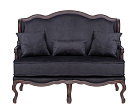 Двухместный дизайнерский диван Brody Double Black №0