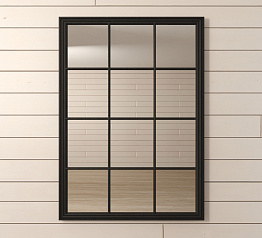 Зеркало "Florence" черное арт 201-10BLKETG