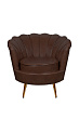 Низкое кресло ракушка Pearl Brown V2 №0
