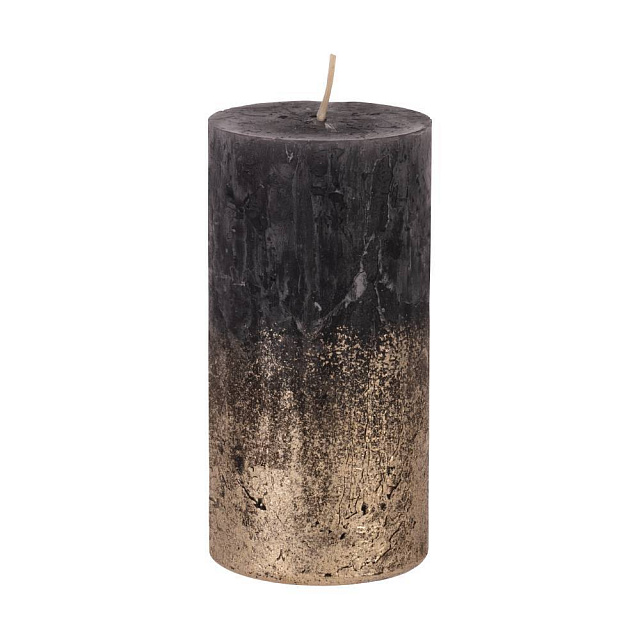 422586 Свеча парафиновая GLENBARR, H140 парафин, черный, золотой металл,ик в Краснодаре 422586 Свеча парафиновая GLENBARR, H140 парафин, черный, золотой металл,ик