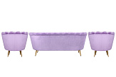 Комплект кресел и дивана ракушка Pearl Triple Purple №2