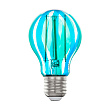 Лампа светодиодная A60, 1x6,5W(E27), 2700K, 360lm, синий, серый №0