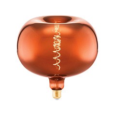 Светод. лампа " Яблоко"  димм., 4W (E27), ?220, L220, 1600K, 50lm, медь