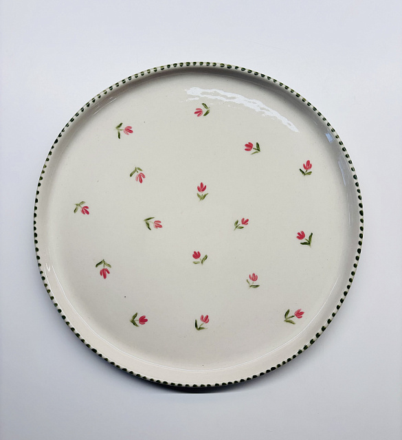 Тарелка "Цветочная" диаметр 19см в Краснодаре Тарелка "Цветочная" диаметр 19см