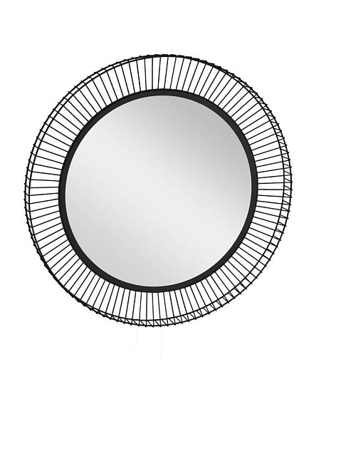 425023 Зеркало декоративное MASINLOC, B50, ?730, сталь, зеркальное стекло, чёрный в Краснодаре 425023 Зеркало декоративное MASINLOC, B50, ?730, сталь, зеркальное стекло, чёрный