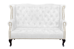 Кожаный дизайнерский диван лофт Royal Sofa White