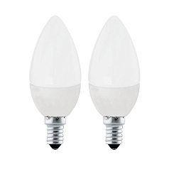 Светодиодная лампа " Свеча" , 2х4W (E14), 4000K, 320lm, 2 шт. в комплекте