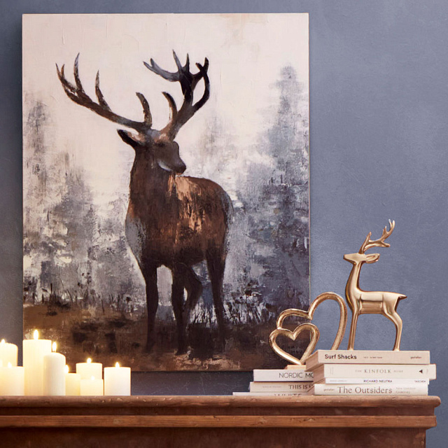 427129 Статуэтка Олень BALIGUIAN, L170, B60, H355, алюминий, цвет золотой в Краснодаре 427129 Статуэтка Олень BALIGUIAN, L170, B60, H355, алюминий, цвет золотой