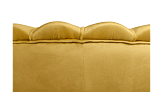 Низкое кресло ракушка Pearl Yellow на черных ножках №4
