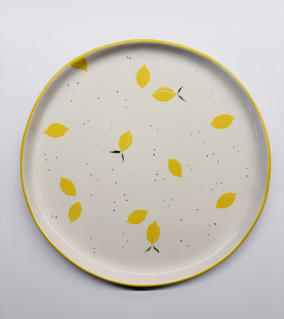 Тарелка "Лимонная" диаметр 19см в Краснодаре Тарелка "Лимонная" диаметр 19см