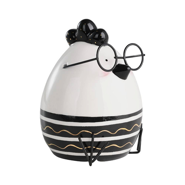 427917 Фигурка Цыпленок LANDJUT ?88, H118 керамика, белый, черный в Краснодаре 427917 Фигурка Цыпленок LANDJUT ?88, H118 керамика, белый, черный