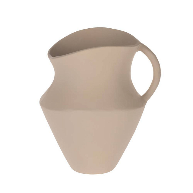 421153 Ваза декоративная CANTILAN, L195, B160, H215, алюминий, кремовый в Краснодаре 421153 Ваза декоративная CANTILAN, L195, B160, H215, алюминий, кремовый