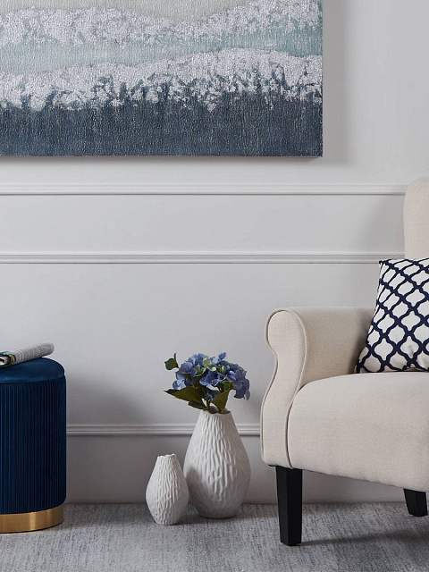 421019 Ваза декоративная MALBAIE, H190, ?125, керамика, белый в Краснодаре 421019 Ваза декоративная MALBAIE, H190, ?125, керамика, белый