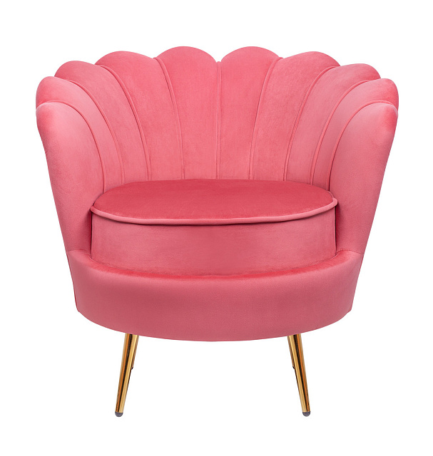 Низкое кресло ракушка Pearl Karmin