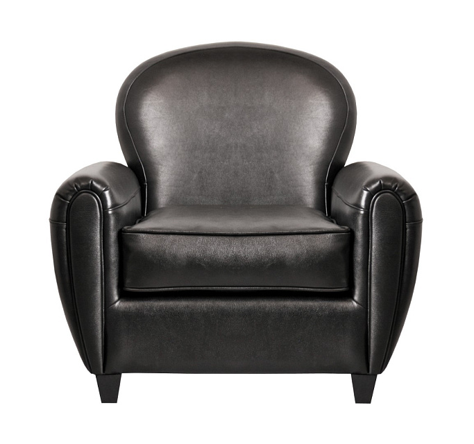 Кожаное кресло черное Flog в Краснодаре Кожаное кресло черное Flog