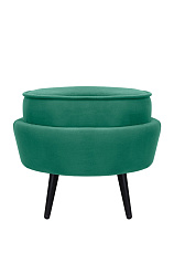 Пуф Pearl Adorn Green V2 на черных ножках в Краснодаре
