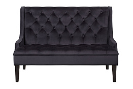 Прямой двухместный американский диван Sommet черный