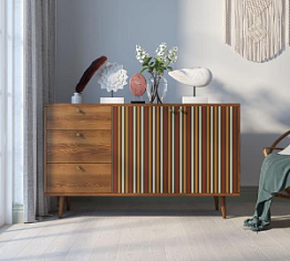 Комод "Berber" с двумя дверками и ящиками 20 принт арт BB05/Print_20