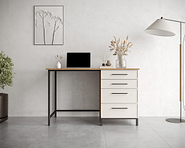 Стол рабочий "Nicole" c одной тумбой NR23