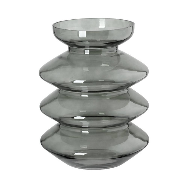 421355 Ваза декоративная BEVATO, H280, ?220, стекло, серый в Краснодаре 421355 Ваза декоративная BEVATO, H280, ?220, стекло, серый