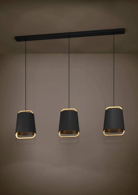 390186 Подвес CAMALOZA, 3x40W(E27), сталь, дерево, черный, коричневый в Краснодаре 390186 Подвес CAMALOZA, 3x40W(E27), сталь, дерево, черный, коричневый