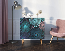 Комод "Berber" две дверки малый 32 принт арт BB38/Print_32