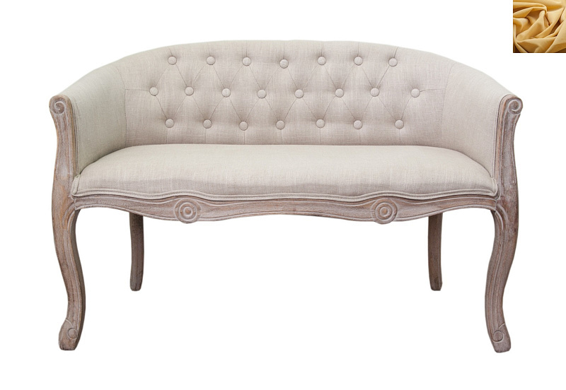 Дизайнерский двухместный диван Kandy Double Mocca цвет желтый в Краснодаре Дизайнерский двухместный диван Kandy Double Mocca цвет желтый