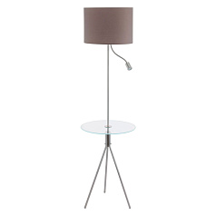 Торшер (напольный светильник) POLICARA светодиодный с лампой для чтения