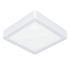 900646 Накладной светильник FUEVA 5, 11W (LED), 3000K, IP44, L160, B160, H28, сталь, белый / пластик, белый