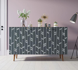 Комод "Berber" три дверки 18 принт арт BB01/Print_18