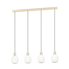 Подвес MANZANARES, 4x40W(E27), сталь, золотой/опаловое стекло, белый