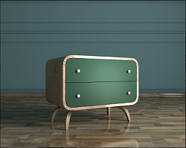 Комод "Ellipse" с двумя ящиками арт EL02G